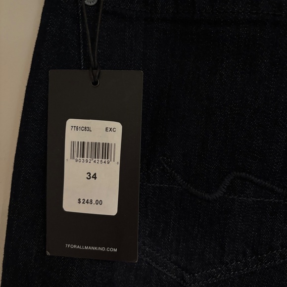 7 For All Mankind Slimmy Airweft Executive - Size 34 NWT - Picture 4 of 4